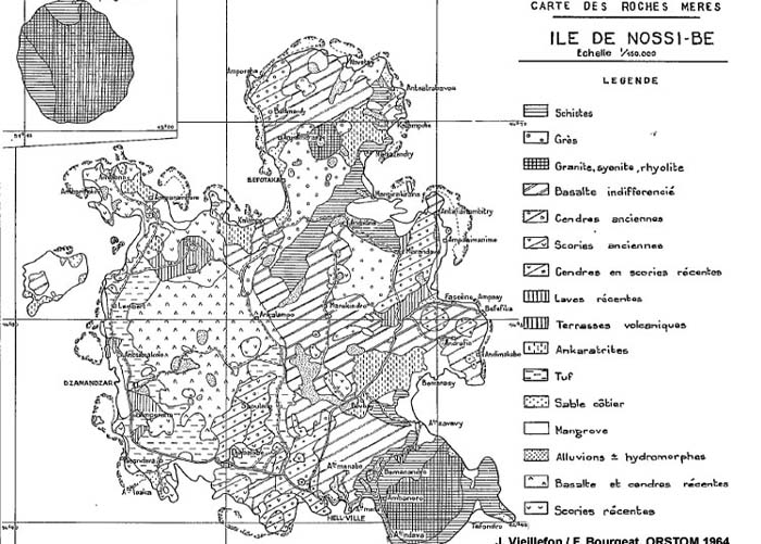 géologie et plongée à Nosy Be